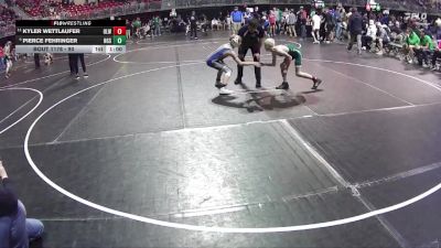 90 lbs Cons. Round 3 - Kyler Wettlaufer, O`Neill Leprechaun Wrestling vs Pierce Fehringer, NGSE