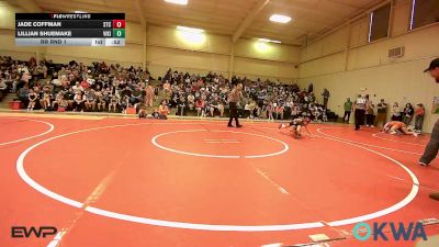 54-62 lbs Rr Rnd 1 - Jade Coffman, Sallisaw Takedown Club vs Lillian Shuemake, Viking Wrestling Club