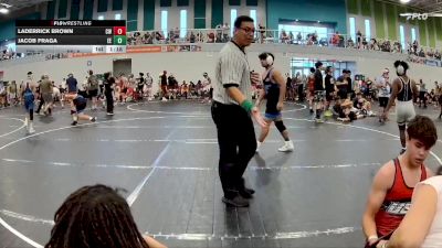 155 lbs Round 3 (4 Team) - Laderrick Brown, Creeks Wrestling vs Jacob Fraga, Eagle Empire