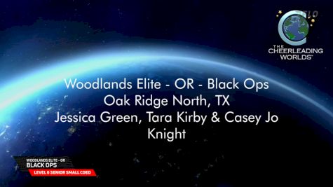 Woodlands Elite - OR - Black Ops [2025 L6 Senior Small Coed Finals] 2025 The Cheerleading Worlds