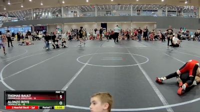 96 lbs Round 1 (6 Team) - Alonzo Roye, Triangle WA vs Thomas Bault, Crossroads Wrestling