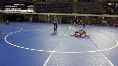 55 lbs 1st Place Match - Major Greer, Siouxland Wrestling Academy vs Coen McDonough, ANML