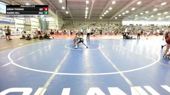 100 lbs Rr Rnd 2 - Aidan Thomas, Grit Mat Club Blue vs Kasen Hill, Broad Axe White