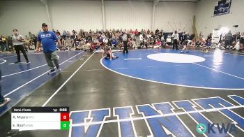 120 lbs Semifinal - Alister Myers, Miami Takedown Club vs Kyson Roof, Wyandotte Youth Wrestling