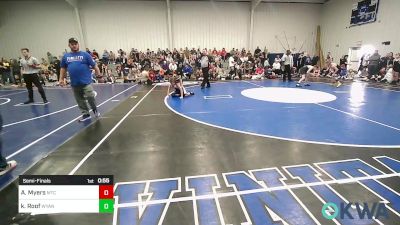 120 lbs Semifinal - Alister Myers, Miami Takedown Club vs Kyson Roof, Wyandotte Youth Wrestling