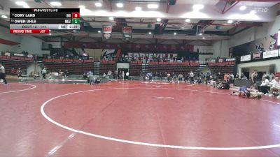 141 lbs Champ. Round 1 - Owen Uhls, Missouri vs Cory Land, Northern Iowa