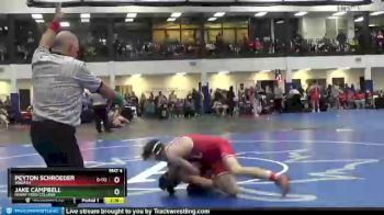 133 lbs Cons. Round 3 - Jake Campbell, Henry Ford College vs Peyton Schroeder, Wabash