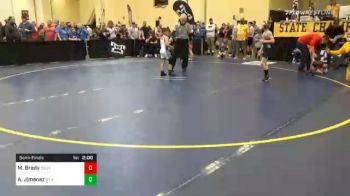 75 lbs Semifinal - Michael Brady, Council Rock South vs Ayden Jimenez, St Anns