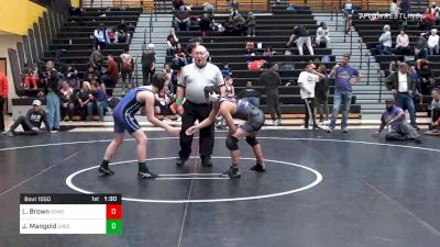 115 lbs Prelims - Luca Brown, BullDawgs Wrestling Club vs Johnathan Mangold, Chesapeake Bay Wrestling
