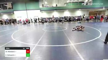 95 lbs Semifinal - Walker Woodard, GA vs Cole Schwartz, PA