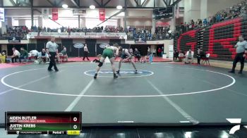 157 lbs Semifinal - Aiden Butler, Great Crossing High School vs Justin Krebs, St. Xavier