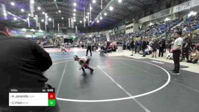 62 lbs Semifinal - Karson Jaramillo, Duran Elite vs Cash Fitch, Bear Cave