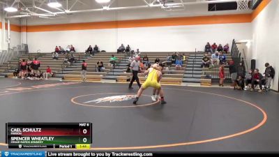 JV Boys-16 lbs Round 4 - Spencer Wheatley, Cedar Rapids Kennedy vs Cael Schultz, Marion