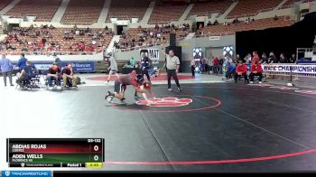 D3-132 lbs Cons. Round 1 - Aden Wells, Florence Hs vs Abdias Rojas, Cortez