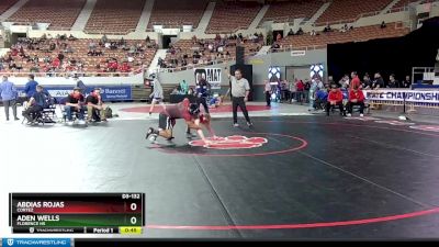 D3-132 lbs Cons. Round 1 - Aden Wells, Florence Hs vs Abdias Rojas, Cortez