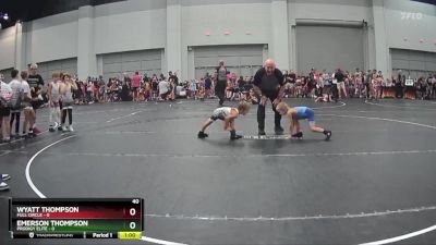 40 lbs Round 5 (8 Team) - Wyatt Thompson, Full Circle vs Emerson Thompson, Prodigy Elite