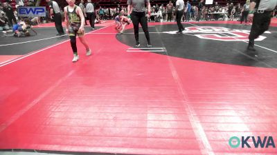 85 lbs Quarterfinal - Tidus Daniel, Checotah Matcats vs Carsten Reiss, Keystone Kids Wrestling Club