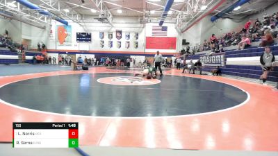 150 lbs Quarterfinal - Logan Norris, Herscher vs Ryan Serna, Evergreen Park