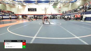 150 lbs Quarterfinal - Boden Brooks, Pontiac vs David Roa, Morton Cicero