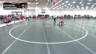 132 lbs 5th Place Match - Miles Mergener, Slinger Red Rhinos Wrestling Club vs Chandler Davids, Lakeland Wrestling Club