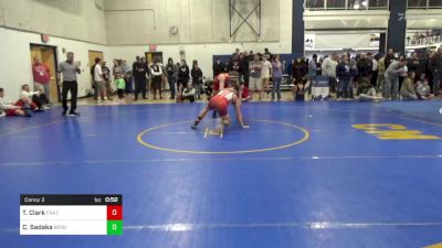 133 lbs Consy 3 - Tyler Clark, Frazier vs Chad Sadaka, Bergen Catholic-NJ