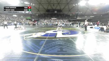 Boys 1B/2B 138 Cons. Round 2 - Brody King, Jenkins (Chewelah) vs Kase Denison, Tonasket