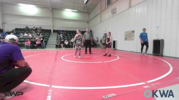 88-95 lbs Rr Rnd 5 - Oakleigh Robertson, Pocola Youth Wrestling vs Madalynn Turman, Vian Wrestling Club