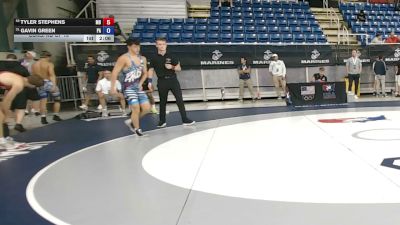 144 lbs Cons. Rd Of 16 - Tyler Stephens, Maryland vs Gavin Green, Pennsylvania