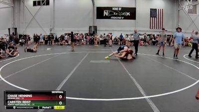 165 lbs Semis (4 Team) - Chase Henning, Kraken Red vs Carsten Reist, North Hunterdon WC