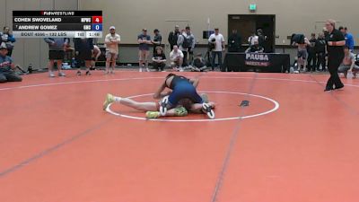 132 lbs Cons. Rd Of 16 - Cohen Swoveland, Maine Premier Wrestling Club vs Andrew Gomez, Grit Mat Club