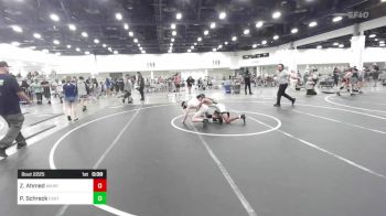 114 lbs Consi Of 8 #2 - Zayd Ahmed, Warrior Trained Wrestling vs Preston Schreck, Eastvale Elite