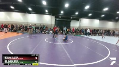 84 lbs 3rd Place Match - Ronan Oliver, Stephenville Wrestling Club vs Bo Kleinhenz, Austin Texas Wrestling Club