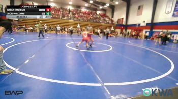 70 lbs Rr Rnd 2 - Emily Robison, Skiatook Youth Wrestling vs Jack Williams, Raw Wrestling Club
