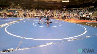 49 lbs Consi Of 4 - Danger Shimonek, Pawhuska Elks Takedown vs Lane Baldwin, Claremore Wrestling Club