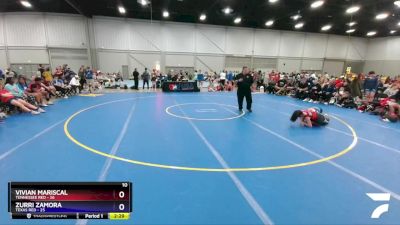 100 lbs Placement Matches (8 Team) - Vivian Mariscal, Tennessee Red vs Zurri Zamora, Texas Red