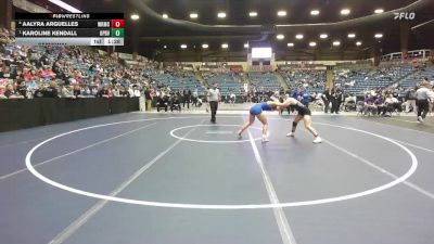 130 lbs Semifinal - Karoline Kendall, Overland Park - Blue Valley Southwest HS vs Aalyra Arguelles, Wichita-Kapaun Mt.Carmel Hs