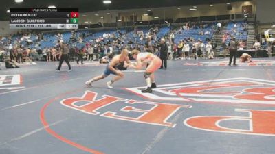 215 lbs Round Of 16 - Peter Mocco, FL vs Landon Guilford, MI
