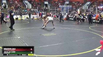 130 lbs Quarterfinal - Nicolas Card, Fenton WC vs Braydon Hall, Silverback Academy