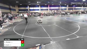 120 lbs Round Of 64 - Larry Rhodes, Pikes Peak Warriors vs Daniel Kroll, Dominator Wrestling
