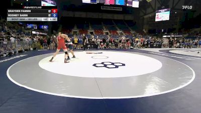 190 lbs Champ. Rd Of 128 - Brayden Fannin, KY vs Rodney Sabin, UT