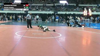 Rookie 3-5 64 Cons. Semi - Isaiah Powell, Flex Wrestling vs Jackson Williams, Tallwood Wrestling Club