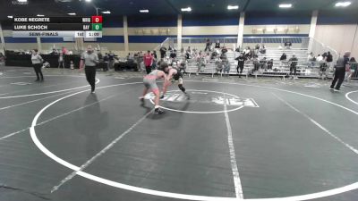 126 lbs Semifinal - Kobe Negrete, Wright Wreslting Academy vs Luke Schoch, Bay Area Dragons WC
