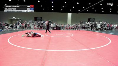 106 lbs Quarters - Rylan Sandoval, Position Wrestling vs Cole Simpson, Black Fox Wrestling Academy