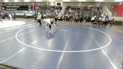 145 lbs 3rd Place Match - Allie Silcox, Whiteland Wrestling Club vs Katie Davidson, Team Nazar Training Center