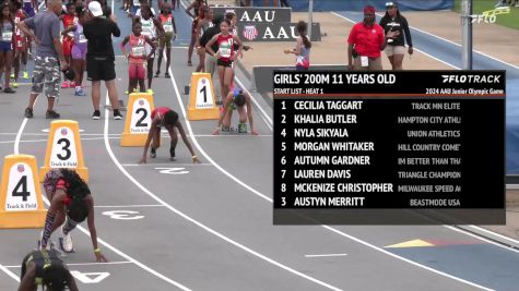 Youth Girls' 200m, Finals 1 - Age 11