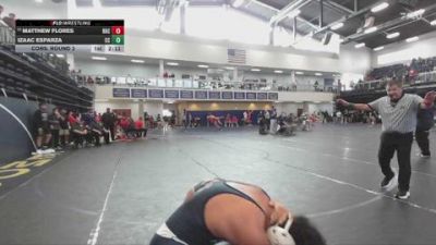 184 lbs Cons. Round 3 - Izaac Esparza, Cerritos College vs Matthew Flores, Rio Hondo College