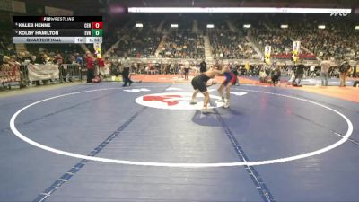 4A-138 lbs Quarterfinal - Kaleb Henne, Central vs Kolby Hamilton, Evanston