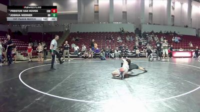 88 lbs 1st Place Match - Preston Van Hoven, Legacy Dragons Wrestling Club vs Joshua Werner, Nova WC