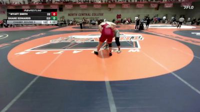 285 lbs Champ. Round 2 - Shane Edwards, Olivet vs Wyatt Smith, Coe