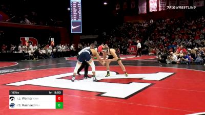 197 lbs Quarterfinal - Jacob Warner, Iowa vs Shakur Rasheed, Penn State